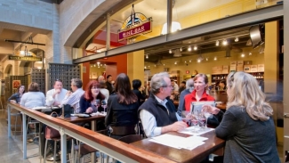 Sip and savor at the Ferry Plaza Wine Merchant. Photo courtesy of the San Francisco Ferry Building.