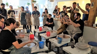 Take a pottery class near BART. Photo courtesy of Clayroom SF.