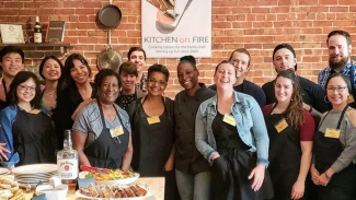 Ignite your culinary passion at Kitchen on Fire Cooking School in Downtown Berkeley. Photo courtesy of Kitchen on Fire. 