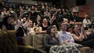 Watch the Super Bowl on the silver screen at the New Parkway Theater. Photo courtesy of New Parkway Theater. 