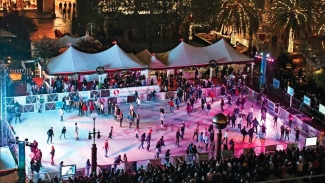 Glide across the ice at Union Square this weekend. Photo courtesy of Secret San Francisco. 