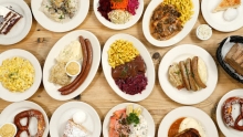 Enjoy beers and bratwurst at German restaurant Suppenküche. Photo courtesy of Suppenküche.