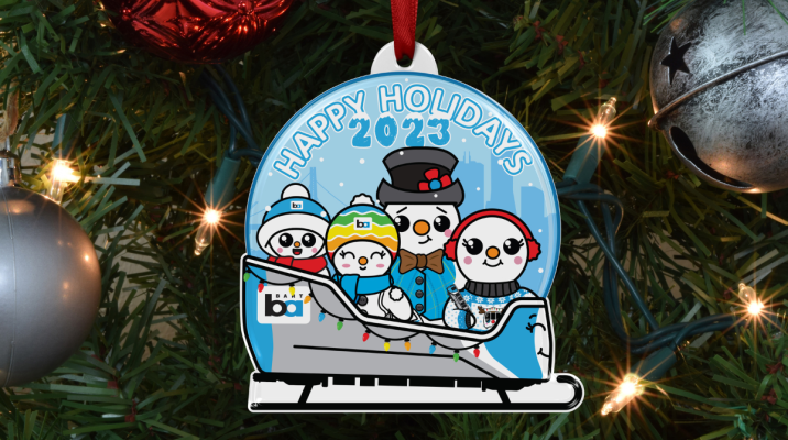 Enter to win the 2023 BART Christmas ornament