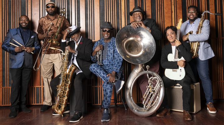 Enter to ring in the new year with the Dirty Dozen Brass Band
