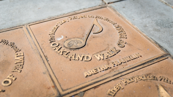 Stroll the "Walk of Fame" at West Oakland