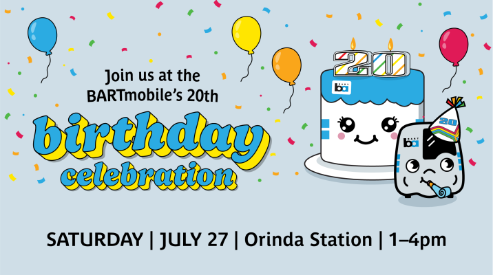 Join us for the BARTmobile’s 20th Birthday Party!