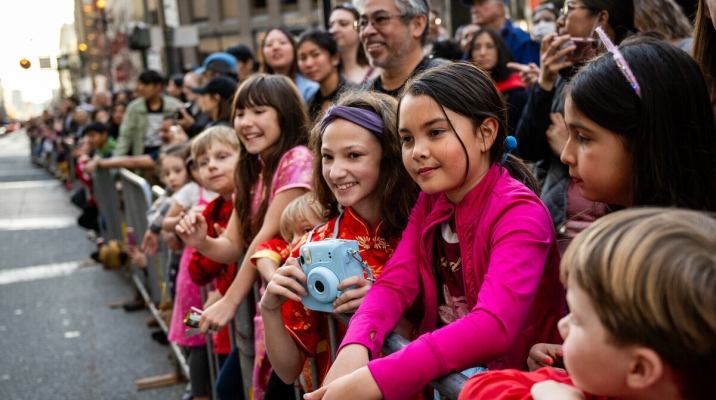 The entire family will love the Chinese New Year Parade in San Francisco. Photo courtesy of Beth LaBerge for KQED.