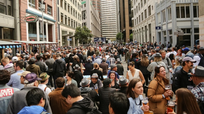 This weekend, head to San Francisco for Fridays on Front. Photo courtesy of downtownsf.org.
