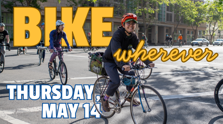 Grab your gear for Bike to Wherever Day on May 14