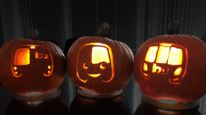 Treat yourself to a BARTable Halloween with BART-themed jack-o'-lantern stencils