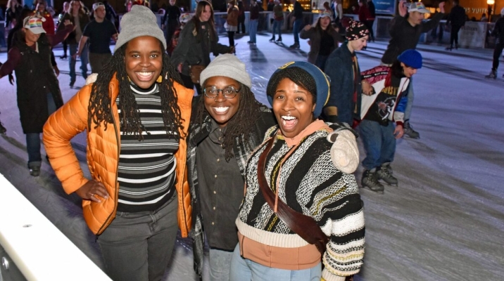 Take a glide across the ice at the Holiday Ice Rink in Union Square. Photo courtesy of Bay Area Registry. 