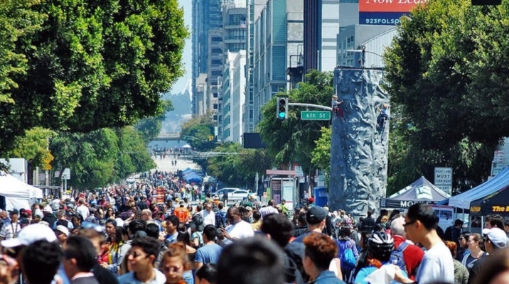 sunday streets San Francisco near BART